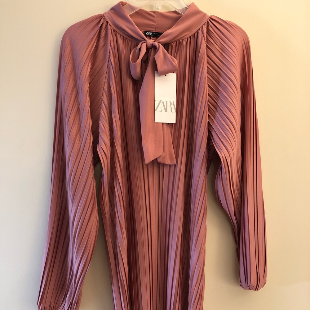 Zara blush pink dress